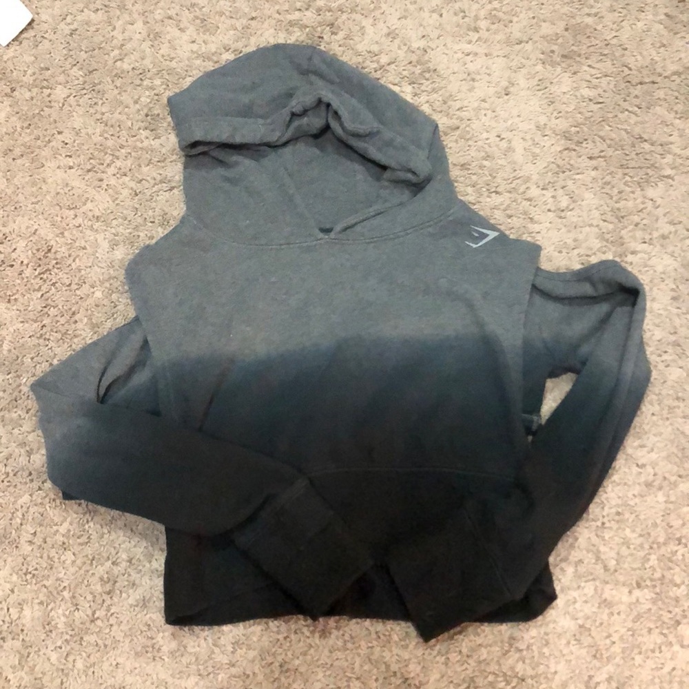 Gymshark ombré crop hoodie